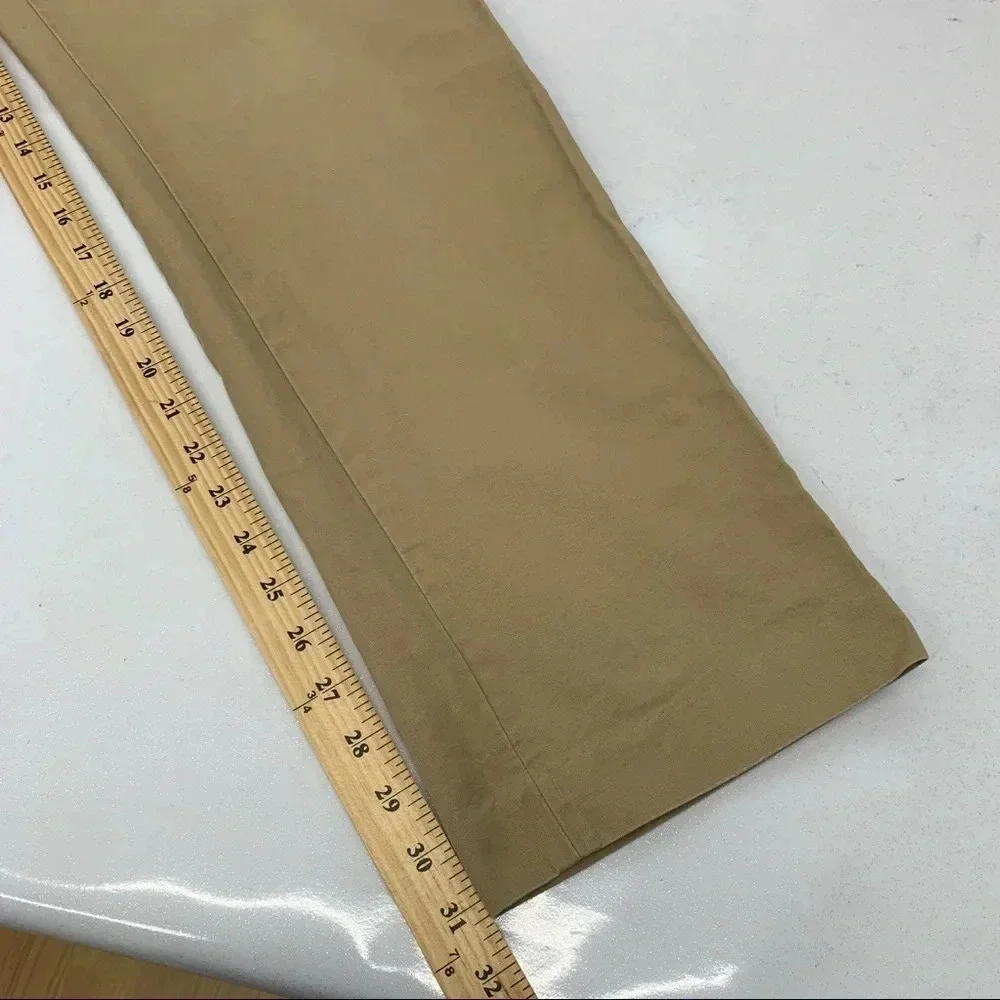 J Crew Pants Chinos Men Size‎ 36 Tan Straight Leg 100% Cotton Casual Work 31”